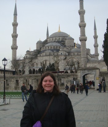 Me in front of Blue Mosque